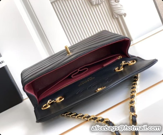 Luxurious Chanel Flap Bag in Patinated Lambskin AS6497 Black 2026