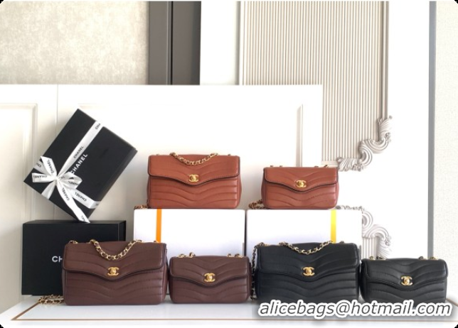 Luxurious Chanel Flap Bag in Patinated Lambskin AS6497 Black 2026