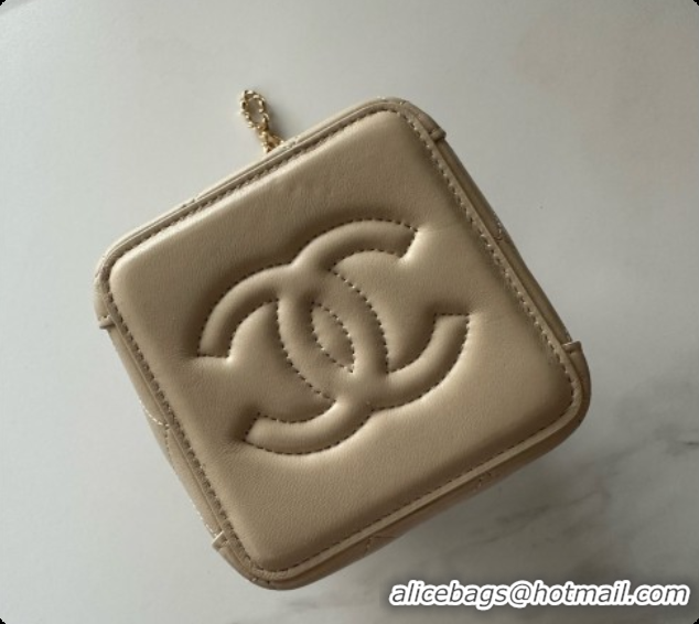 Good Quality Chanel Lambskin Bucket Bag with Chain AP5359 Beige 2026