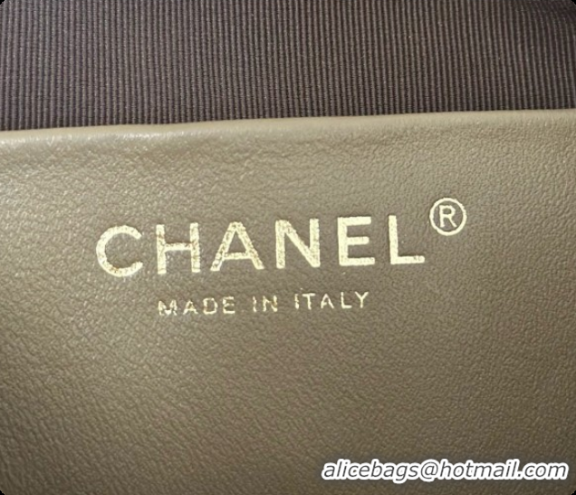 Good Quality Chanel Mini Tote Bag in Suede Calfskin and Lambskin 6633 Apricot Brown 2026