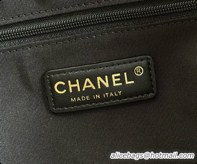 Grade Quality Chanel Small Tote Bag in Suede Calfskin and Lambskin AS5634 Black/Brown 2026