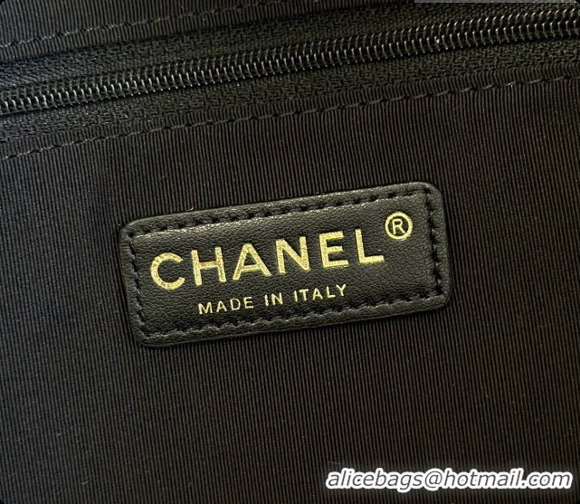 Classic Hot Chanel Small Tote Bag in Suede Calfskin and Lambskin AS5634 Black/Grey 2026