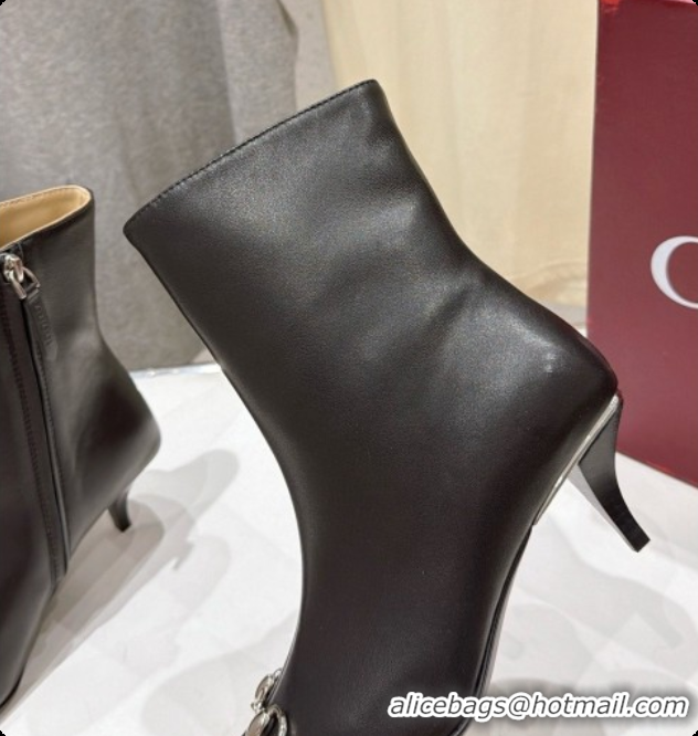 Buy Luxury Gucci Vittoria Bootie in Black nappa leather 5.5cm Heel 865516 2026