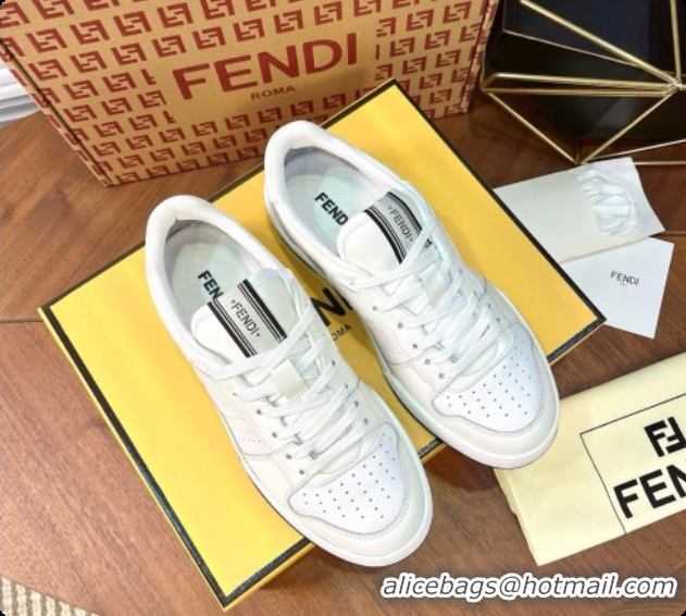 Luxurious Fendi Match Sneakers in Calfskin F091767 White 2026