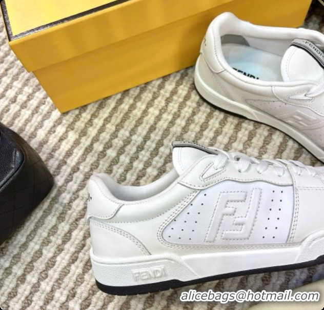 Luxurious Fendi Match Sneakers in Calfskin F091767 White 2026