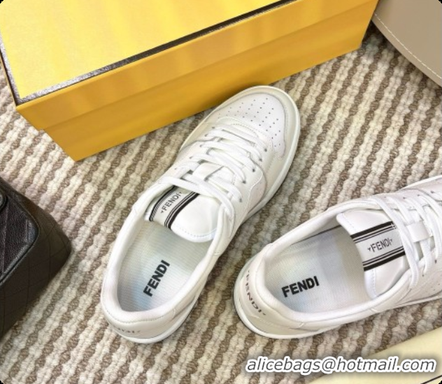 Luxurious Fendi Match Sneakers in Calfskin F091767 White 2026