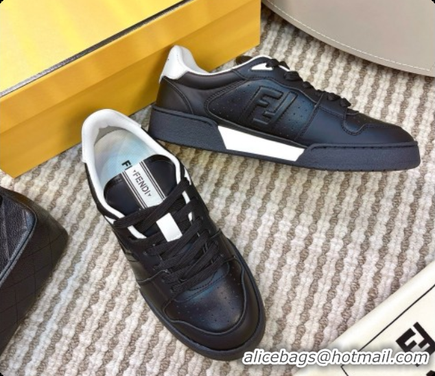  Good Looking Fendi Match Sneakers in Calfskin F091768 Black 2026