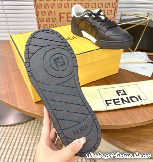  Good Looking Fendi Match Sneakers in Calfskin F091768 Black 2026