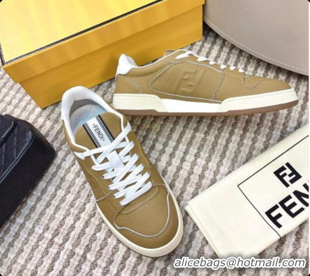 Pretty Style Fendi Match Sneakers in Calfskin F091769 Brown 2026