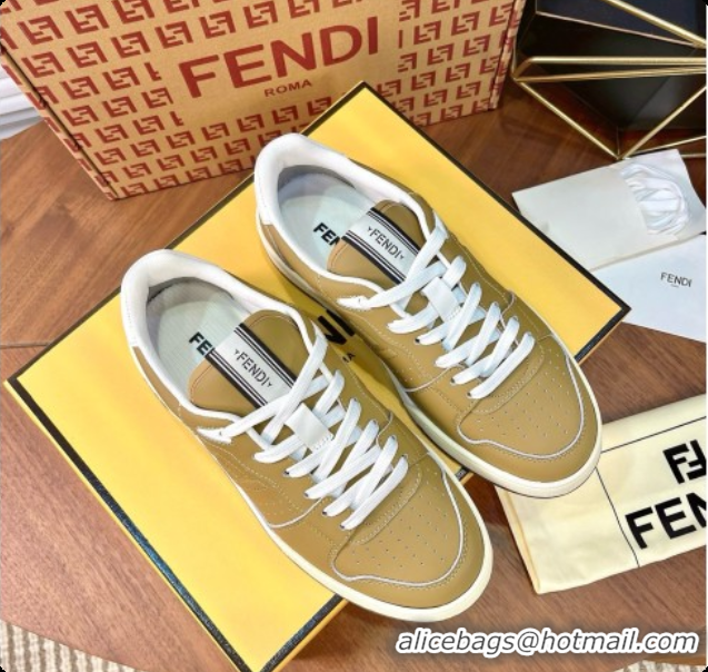 Pretty Style Fendi Match Sneakers in Calfskin F091769 Brown 2026