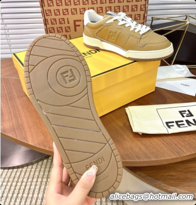 Pretty Style Fendi Match Sneakers in Calfskin F091769 Brown 2026