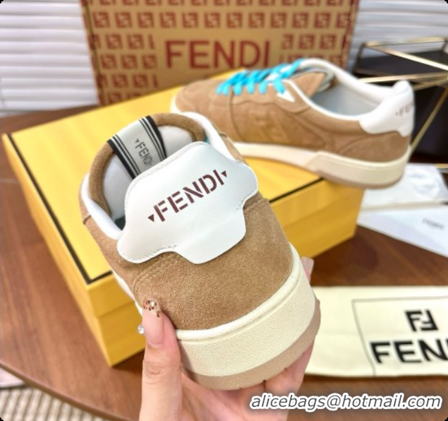 Best Product Fendi Match Sneakers in Suede F091770 Beige 2026