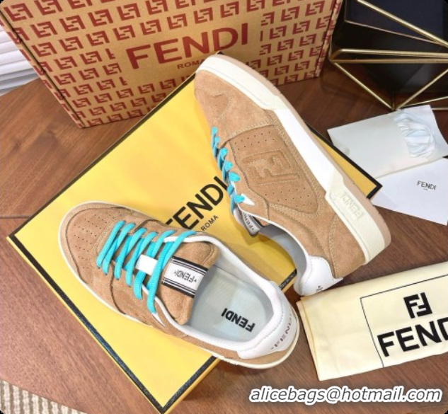 Best Product Fendi Match Sneakers in Suede F091770 Beige 2026