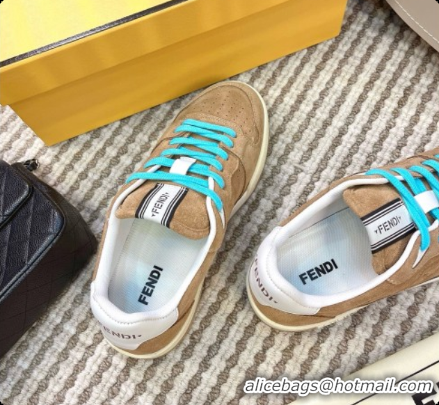 Best Product Fendi Match Sneakers in Suede F091770 Beige 2026