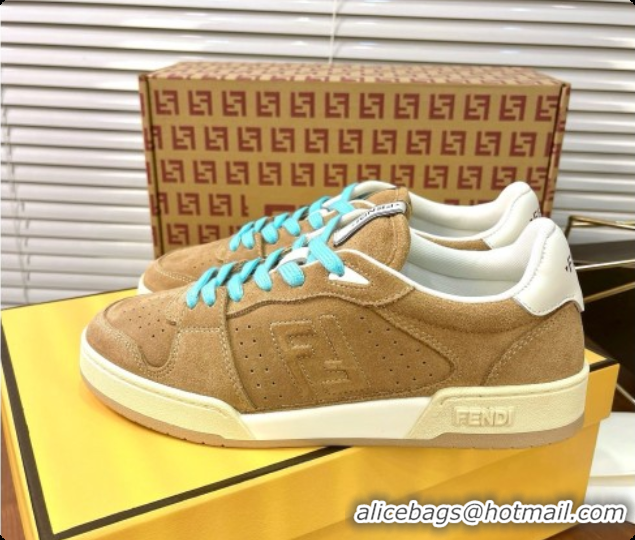 Best Product Fendi Match Sneakers in Suede F091770 Beige 2026
