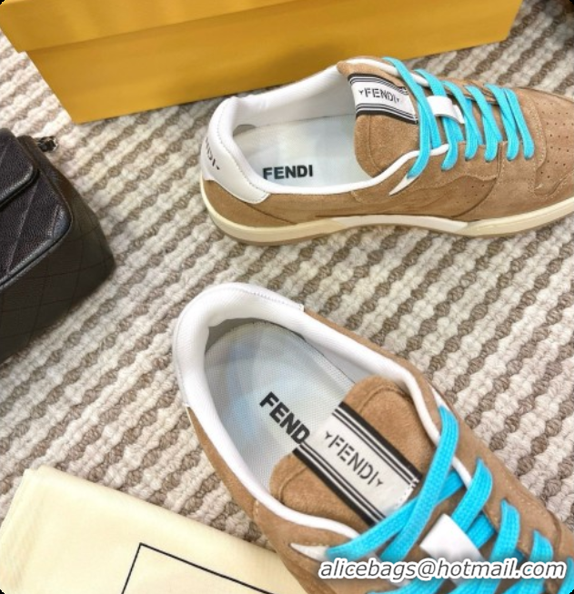 Best Product Fendi Match Sneakers in Suede F091770 Beige 2026