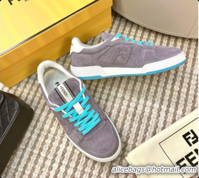 Most Popular Fendi Match Sneakers in Suede F091771 Grey 2026