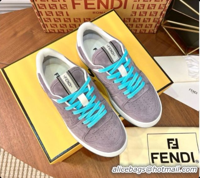 Most Popular Fendi Match Sneakers in Suede F091771 Grey 2026