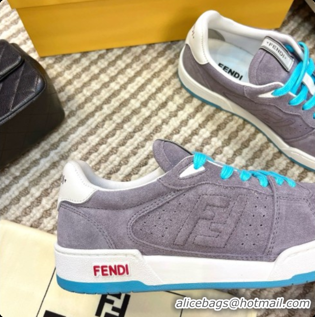 Most Popular Fendi Match Sneakers in Suede F091771 Grey 2026