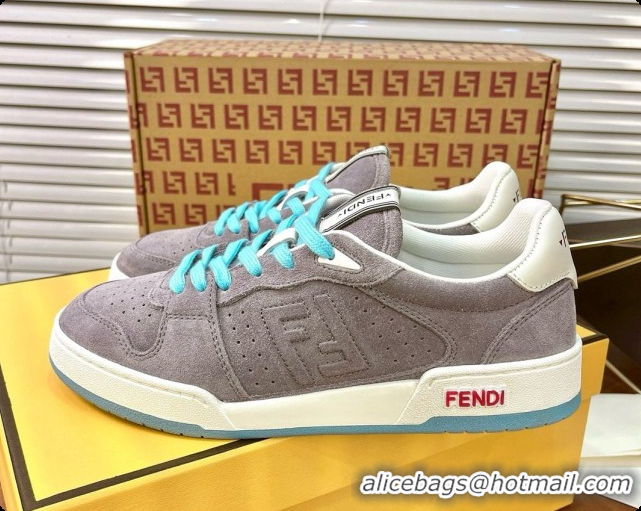 Most Popular Fendi Match Sneakers in Suede F091771 Grey 2026