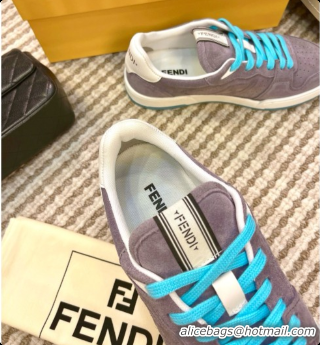 Most Popular Fendi Match Sneakers in Suede F091771 Grey 2026