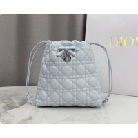 Low Price Dior Adiorable Mini Bucket Bag in Cannage Lambskin S2611 Ice Blue 2026