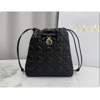 Grade Design Dior Adiorable Mini Bucket Bag in Cannage Lambskin S2611 Black 2026