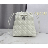 Reasonable Price Dior Adiorable Mini Bucket Bag in Cannage Lambskin S2611 White 2026