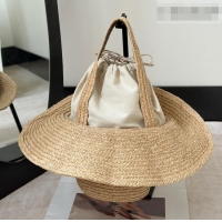 Buy Discount The Row Raffia Straw Hat-Shaped Bag 8865 Beige 2026