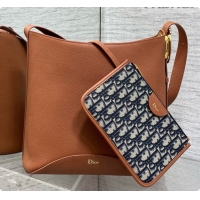 Best Quality Dior Medium Dior Médaillon Bucket Bag in Brown Grained Calfskin 6072545 2026