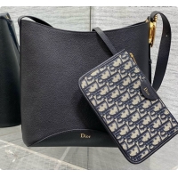 Best Design Dior Medium Dior Médaillon Bucket Bag in Black Grained Calfskin 6072546 2026