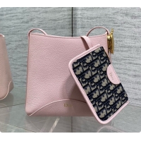 Grade Quality Dior Small Dior Médaillon Bucket Bag in Pink Grained Calfskin 6072556 2026