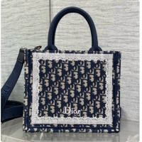 Buy Luxury Dior New Small Dior Book Tote with Strap in Dior Oblique Jacquard 6090240 2026