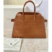 Spot Bulk The Row Margaux 15 Tote Bag in Samanta Crocodile Embossed Leather 8818L Gold-Tone 2026