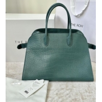 Grade Quality The Row Margaux 15 Tote Bag in Samanta Crocodile Embossed Leather 8818L Green 2026