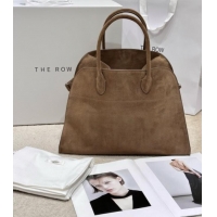 Luxury Cheap The Row Margaux 15 Tote Bag in Suede 8818L Light Brown 2026