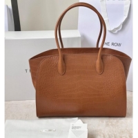 Low Price The Row Marlo 14 Bag in Samanta Crocodile Embossed Leather 8823 Gold-Tone 2026