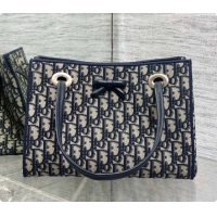 Trendy Design Dior Small Dior Promenade Shopping Bag in Blue Dior Oblique Jacquard D090340 2026
