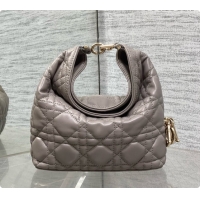 Unique Style Dior Mini Dior Toujours Hobo Bag in Cannage Lambskin D090360 Grey 2026
