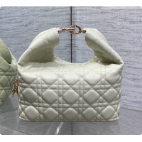 Purchase Dior Small Dior Toujours Hobo Bag in Cannage Lambskin D090365 Light Green 2026