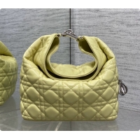 Perfect Dior Small Dior Toujours Hobo Bag in Cannage Lambskin D090369 Yellow 2026