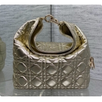 Sophisticated Dior Small Dior Toujours Hobo Bag in Cannage Lambskin D090378 Yellow Gold 2026