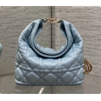 Low Cost Dior Mini Dior Toujours Hobo Bag in Cannage Lambskin D090385 Space Blue 2026