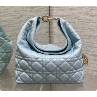 Duplicate Dior Small Dior Toujours Hobo Bag in Cannage Lambskin D090386 Space Blue 2026