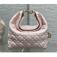 Original Cheap Dior Small Dior Toujours Hobo Bag in Cannage Lambskin D090390 Sakur Pink 2026
