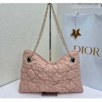Perfect Dior Small Dior Milly-La-Forêt Bag in Black Puffy Macrocannage Calfskin D090407 Pink 2026