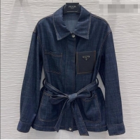 New Fashion Prada Denim Jacket P092935 Blue 2026