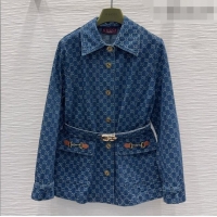Luxury Cheap Gucci GG Denim Jacket G092934 Blue 2026