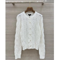 Well Crafted Chanel Cotton and Silk Cardigan CH092959 White 2026