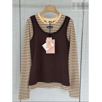 Spot Bulk Miu Miu Top CH092943 Brown/Yellow 2026